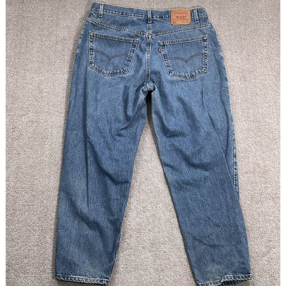 Levis 560 Jeans Men 40W 30L ACT 38W Blue Loose Fit Taper Leg Classic Denim - Picture 11 of 13